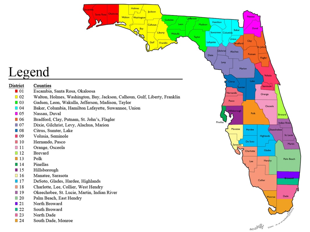 Florida District Map Florida Athletic Coaches Association